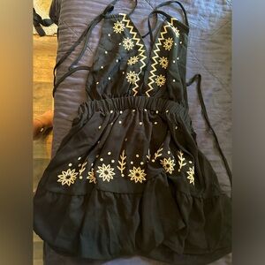 Large Deep v-neck Shein Dress